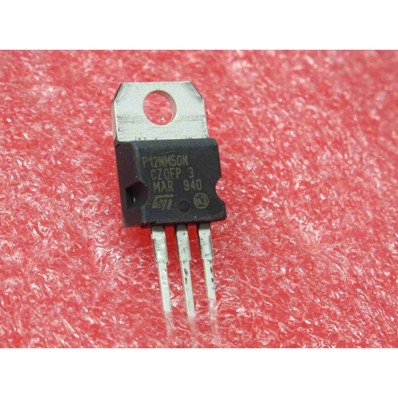 Transistor MOSFET de Puissance N-Channel STMicroelectronics STP12NM50N – Boîtier Plastique TO-220 (500 V Vds / 11 A Id – MDmesh Power MOSFET)