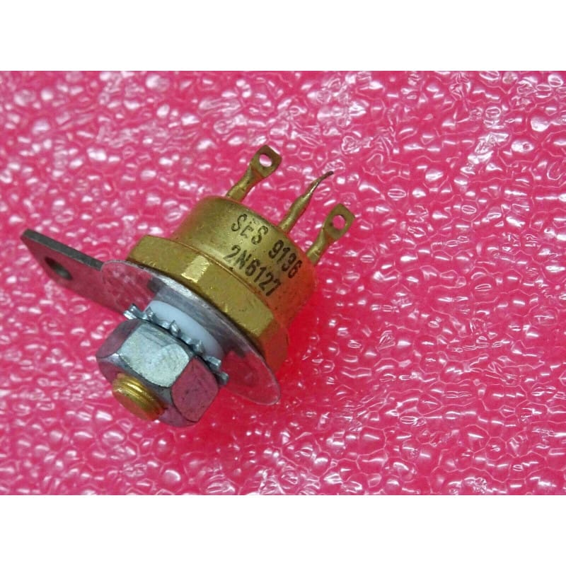 Transistor Bipolaire PNP Silicium SES (SGS / Sescosem) 2N6127 – Boîtier Métallique Industriel TO-3 (60 V Vceo / 10 A Ic – Puissance & Commutation Complémentaire)