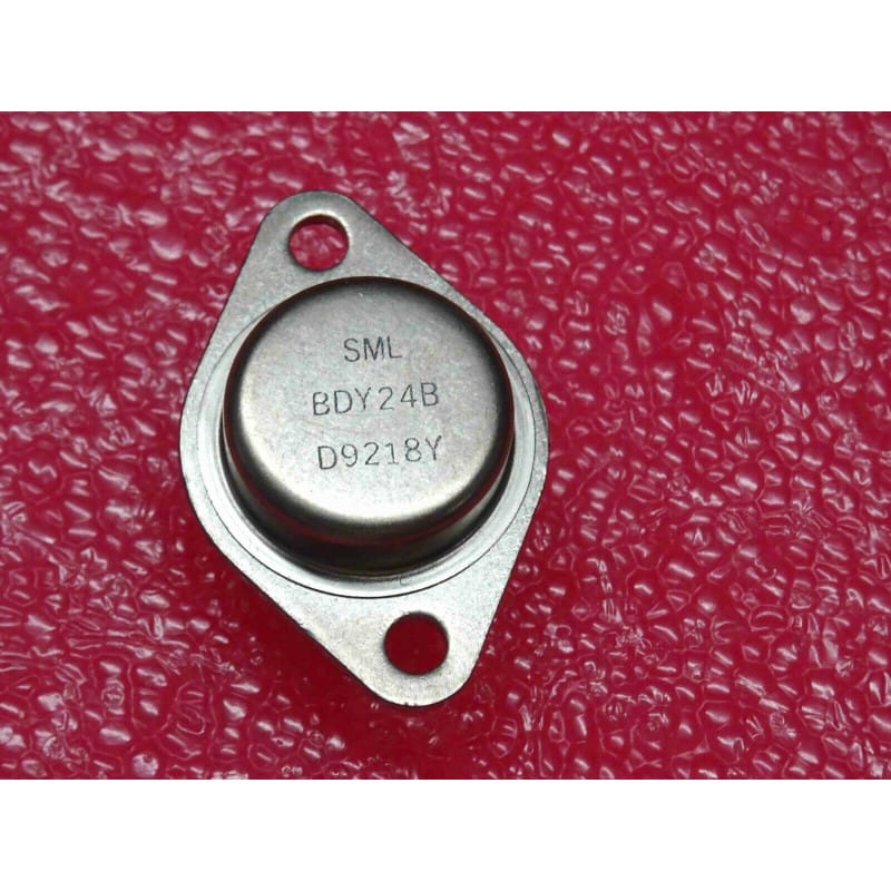 Transistor Bipolaire NPN Silicium SML BDY24B – Boîtier Métallique Industriel TO-3 (80 V Vceo / 6 A Ic – Puissance & Commutation)