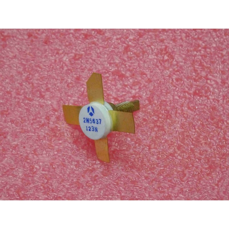Transistor Bipolaire NPN Silicium Thomson CSF 2N5637 – Boîtier Métallique (RF / Puissance Intermédiaire – Ic Max 3 A