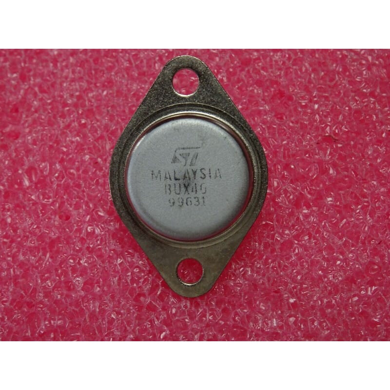 Transistor Bipolaire NPN Silicium ST BUX40 (BUX 40) – Boîtier Métallique Industriel TO-3 (400 V Vceo / 15 A Ic / 125 W – Commutation Haute Tension & Découpage)