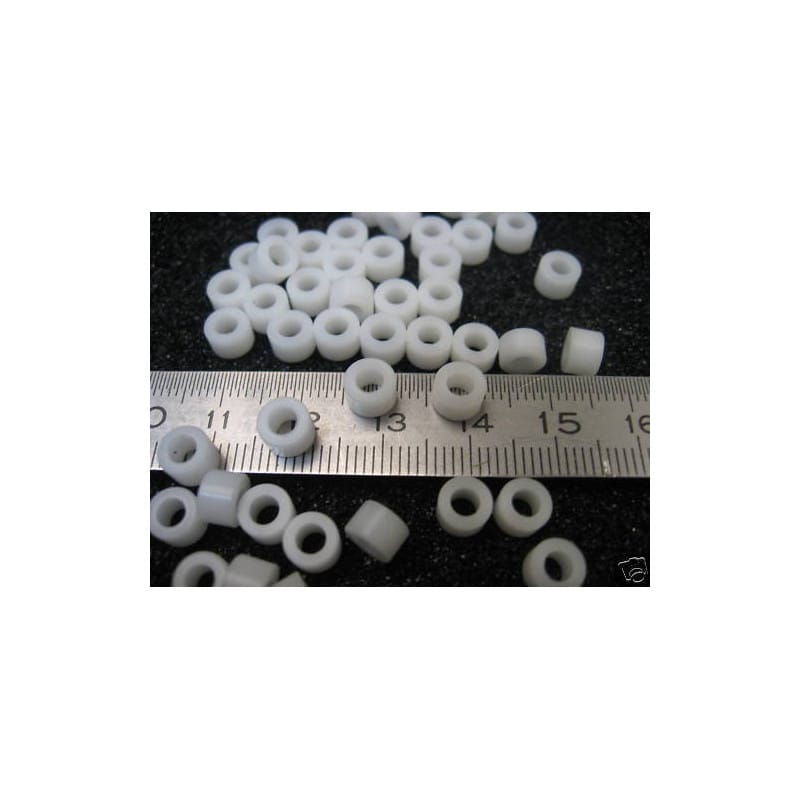 Lot de 100 Entretoises Isolantes Lisses Femelle/Femelle 3 x 4 mm – Douilles d'Écartement pour Montage Électronique