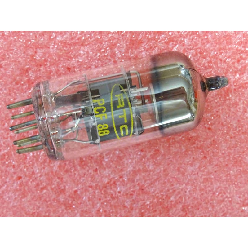 Lot de 2 Tubes Électroniques Triode-Pentode RTC PCF 86 / PCF86 Miniwatt Dario