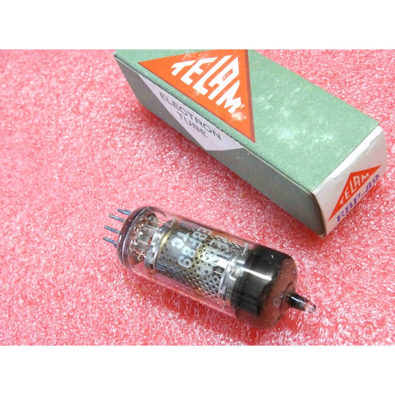 Lot de 1 Tube Électronique Double Diode-Pentode Telam EBF 89 / EBF89 – Embase B9A, Chauffage 6.3V