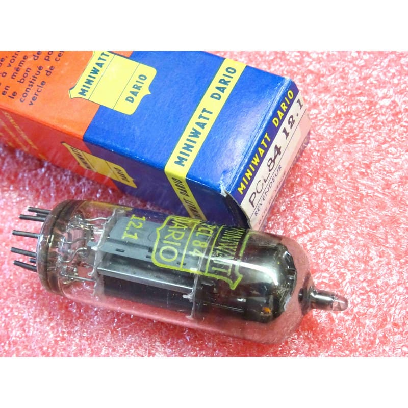 Lot de 3 Tubes Électroniques Triode-Pentode Dario PCL 84 / PCL84 – Embase B9A, Marquage Série 12.1