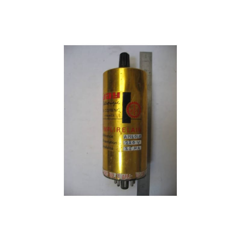 [200468708891] Relais Électronique Industriel à Tube Jay Electronique Amplirelais AME018 – Corenc (France), 40 x 123 mm