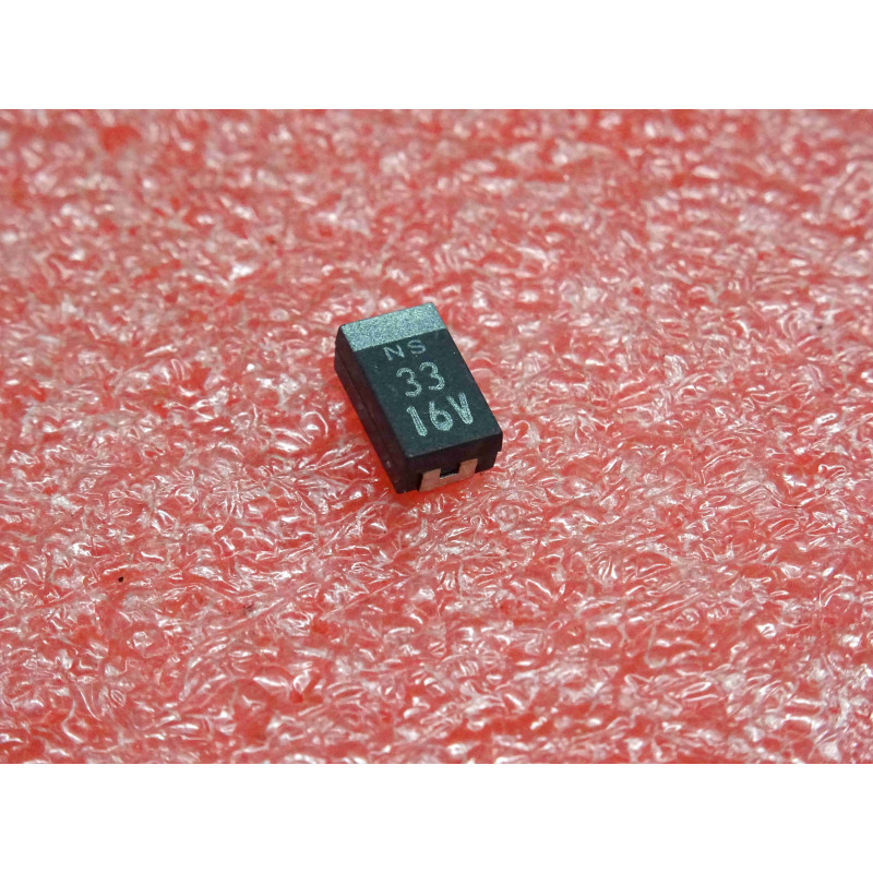 [3G] Lot de 5 Condensateurs Électrolytiques CMS SMD – 33 µF, 16 V, Dimensions 4 x 7 mm