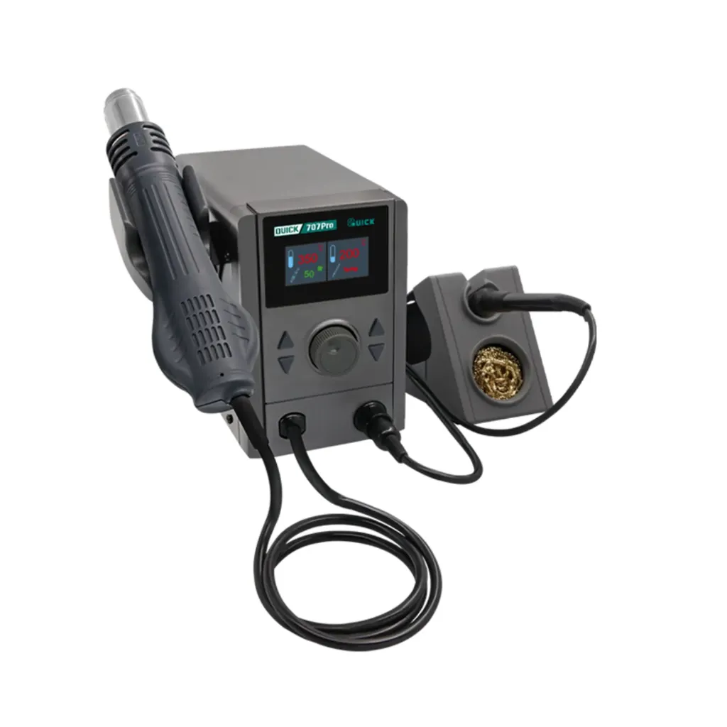 [707Pro] Station double brasage / air chaud - QUICK 707Pro