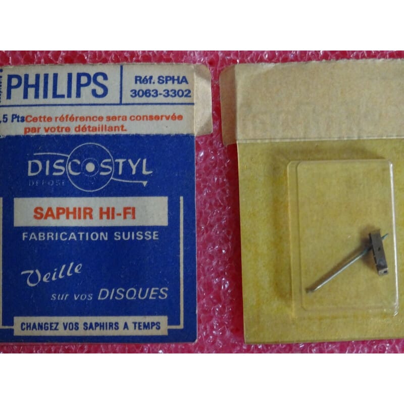 Pointe de lecture (Saphir/Diamant) pour Philips 3063-3302 (Discostyl)