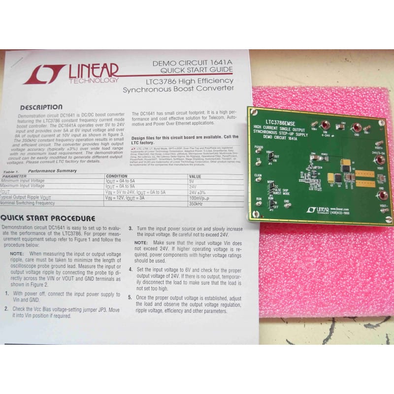 Carte de démonstration Linear Technology DC1641A