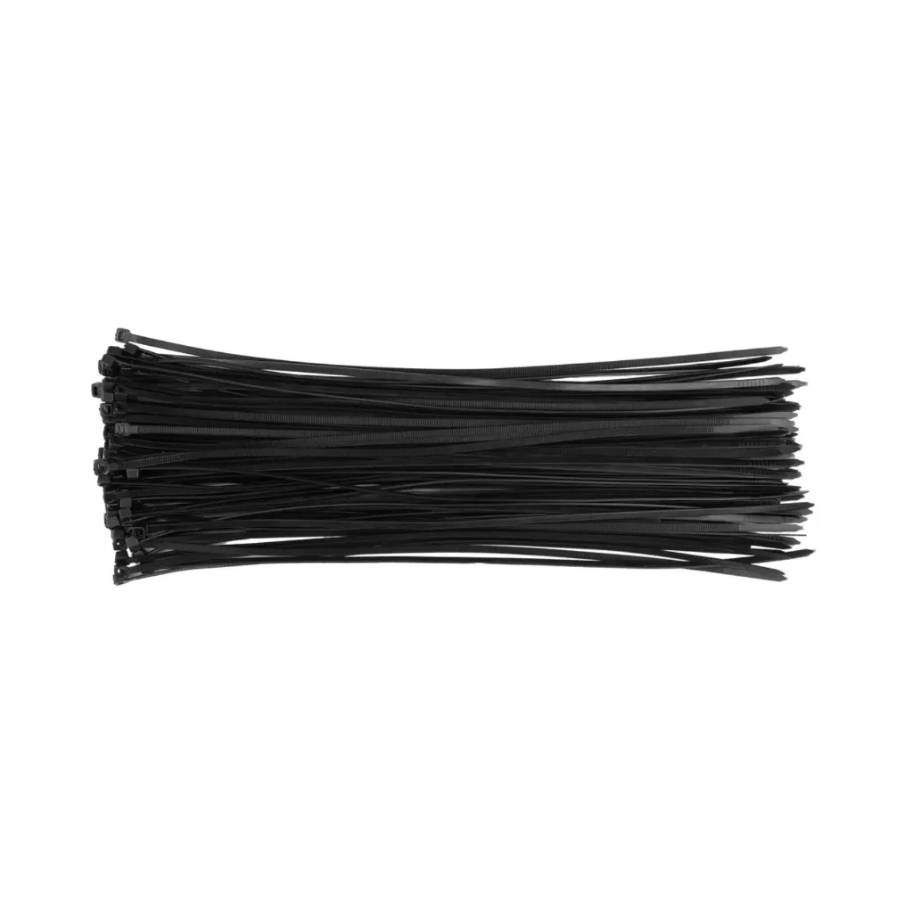 Lot de 100 colliers de serrage noir 290x3.6mm