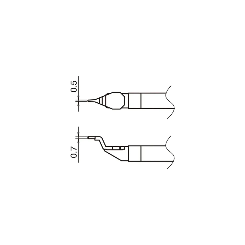 [T51-I05] Panne série T51 pour pince FX-9705 (0.5mm fin)