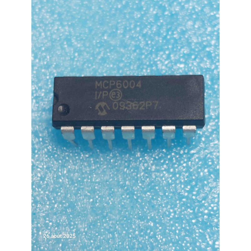 Quadruple Ampli Op Micropuissance MCP6004-I/P