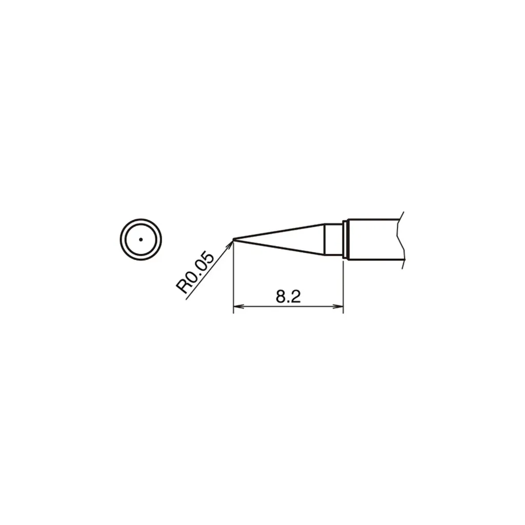 [T52-I005] Panne série T52 pour pince FX-9706 (R 0.05 x 8.2 mm)