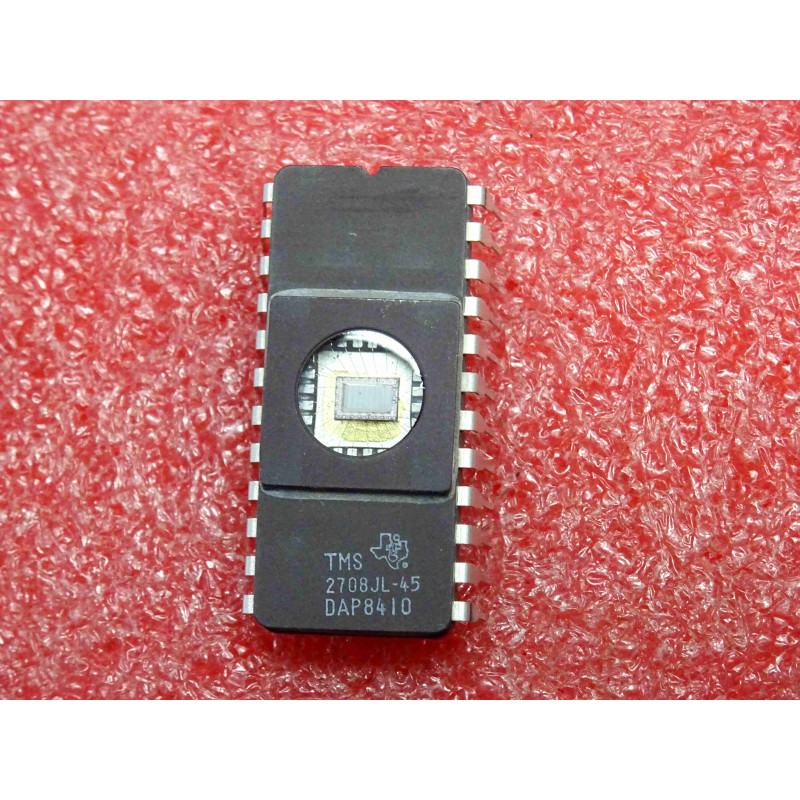 Mémoire Morte Programmable et Effaçable par UV Texas Instruments TMS2708-45JL