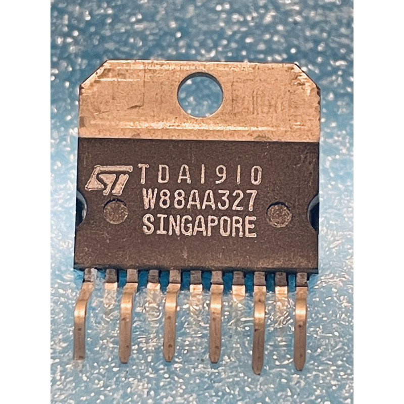 Circuit Intégré Amplificateur Audio de Puissance 10W avec Muting STMicroelectronics TDA1910