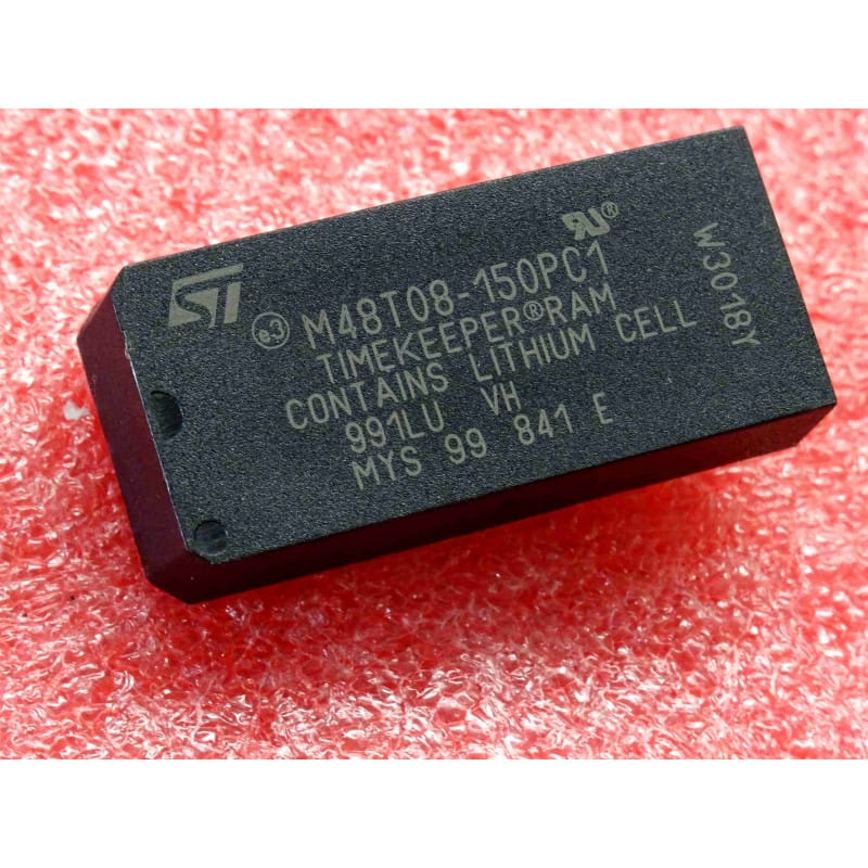 Mémoire SRAM Timekeeper 64 Kbits (8K x 8) avec Horloge TRÉ STMicroelectronics M48T08-150PC1