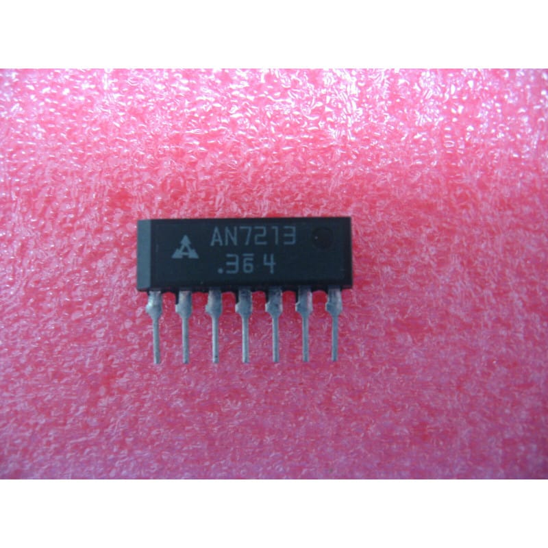 Circuit d'Interface et Amplificateur de Fréquence Intermédiaire FM Panasonic / Matsushita AN7213 (Boîtier SIL-7, Lot de 3)