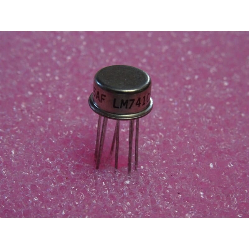 Amplificateur Opérationnel Monolithique Simple 741 en Boîtier Métallique (LM741CH / LM741H / CA741CT) — Boîtier Rond TO-99 (TO-5)