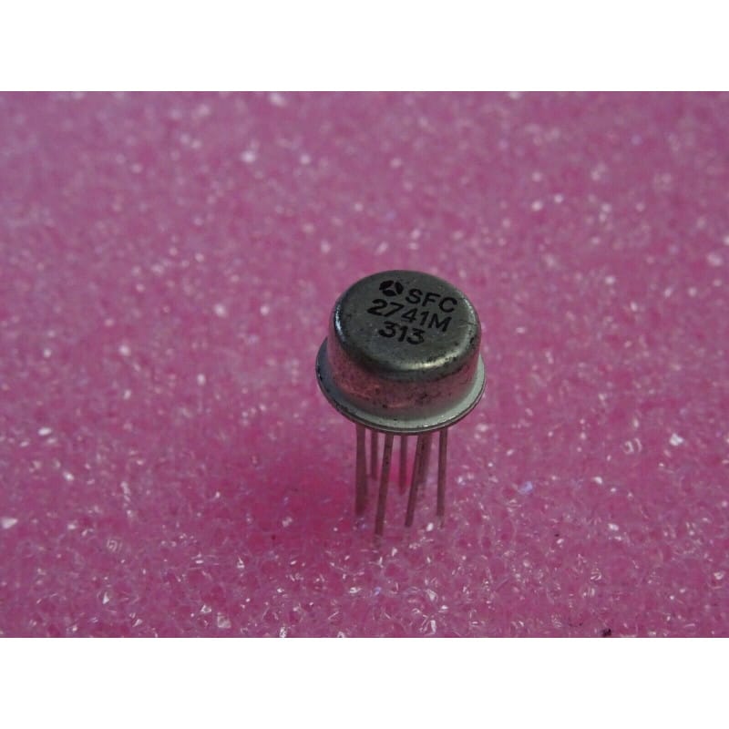 Amplificateur Opérationnel de Précision Thomson-CSF SFC2741M / LM741H (Boîtier Métallique TO-99)