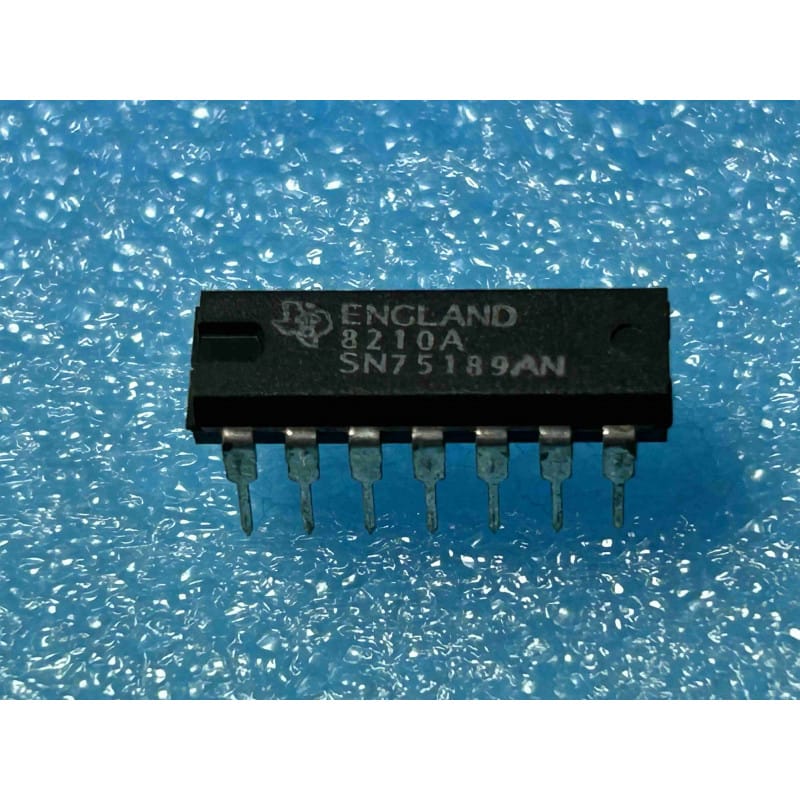 Récepteur de Ligne RS-232 Texas Instruments SN75189AN (Lot de 2)