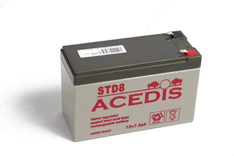 [STD8] Batterie Plomb Étanche 12V 7.6Ah (Compatible 7Ah / 7.2Ah) - Spécial véhicules enfants