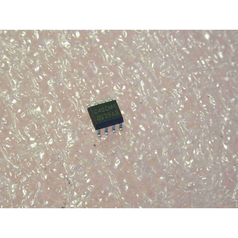 Lot de 2 : Mémoires EEPROM Série Microwire STMicroelectronics C46CM1 / STC46CM1