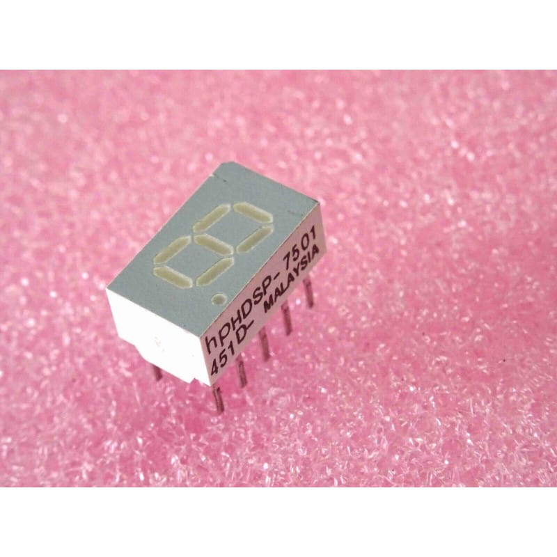 Afficheur 7 Segments LED Rouge HDSP-7501 - Agilent / Hewlett-Packard (NOS)
