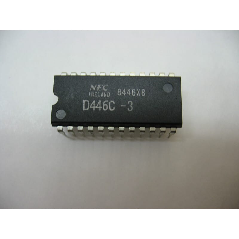 Mémoire SRAM Statique 16K (2K x 8) NEC µPD446C-3 (Boîtier DIP24)
