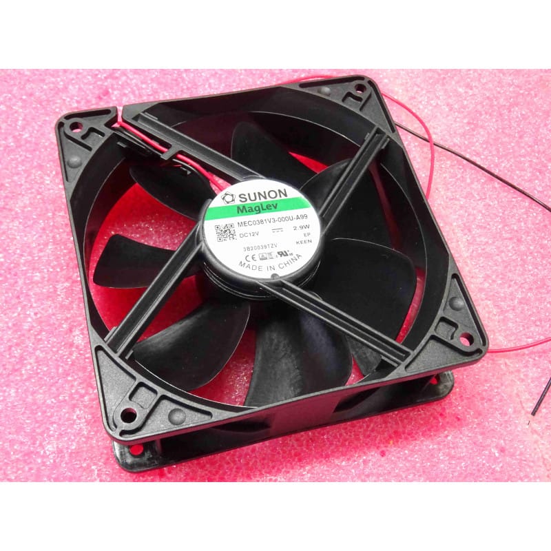 [MEC0381V3-000U-A99] Ventilateur Industriel Sunon MEC0381V3-000U-A99 - 12V DC (120x120x38mm)