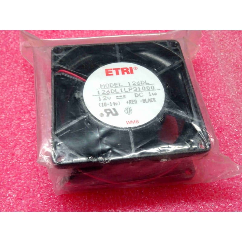 Ventilateur Industriel Etri 126DL1LP31000 - 12V DC (80x80x38mm)