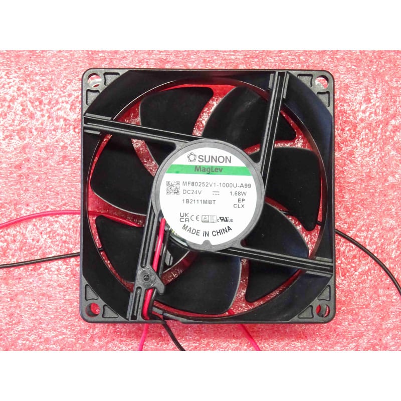 [MF80252V1-1000U-A99] Ventilateur Industriel Sunon MF80252V1-1000U-A99 - 24V DC (80x80x25mm) - Technologie Vapo-Bearing