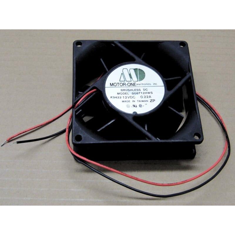 Ventilateur PC/Industriel Motor-One D08T12HWS - 12V DC (80x80x25mm) - 0.22A