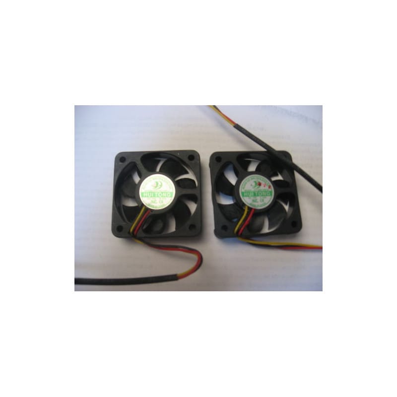 [190469633025] Lot de 2 Ventilateurs DC 12V 0.1A (50x50x10mm) - HUI TONG