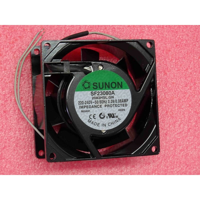 [200718228001] Ventilateur Industriel SUNON 230V AC - Ossature Métallique (80x80x38mm)