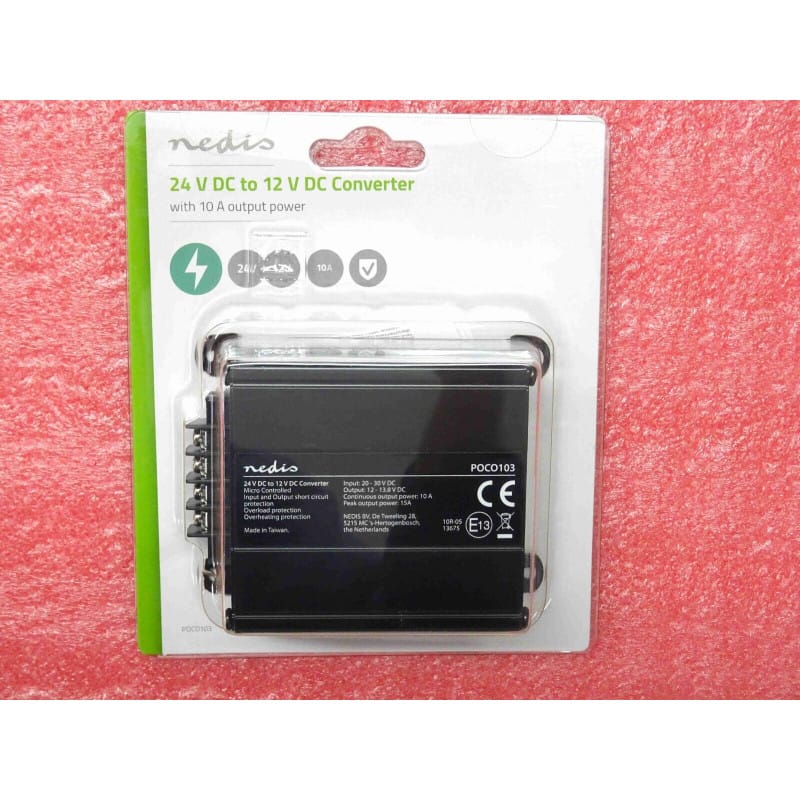 Convertisseur de Tension DC/DC 24V vers 12V - 10A - Pour camion et poids lourds