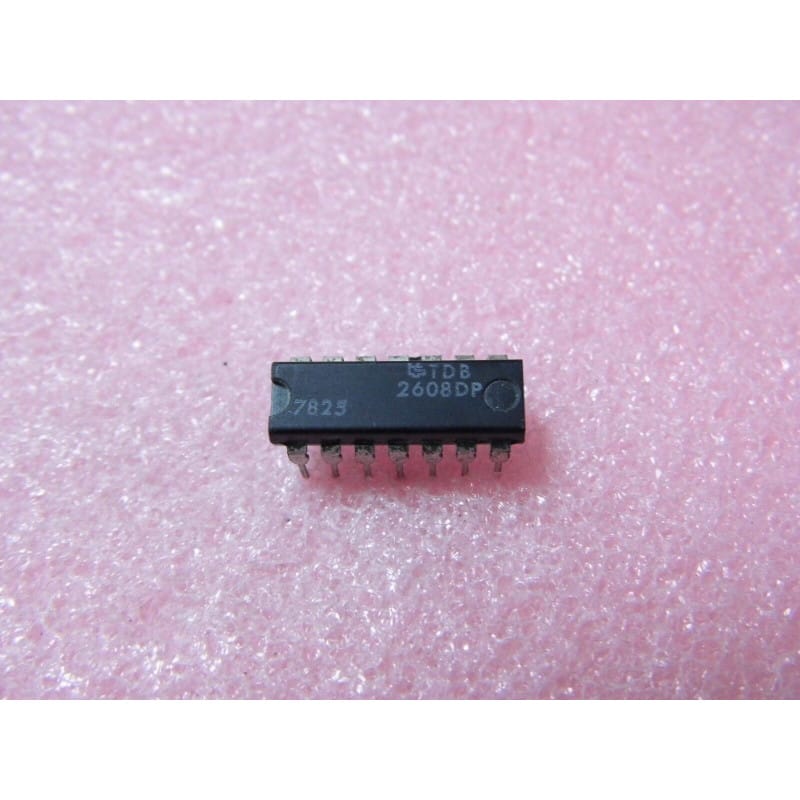 TDB2608DP / TDB 2608 DP - Circuit Intégré Amplificateur / Driver pour Moteurs et Charges Inductives DIP-14