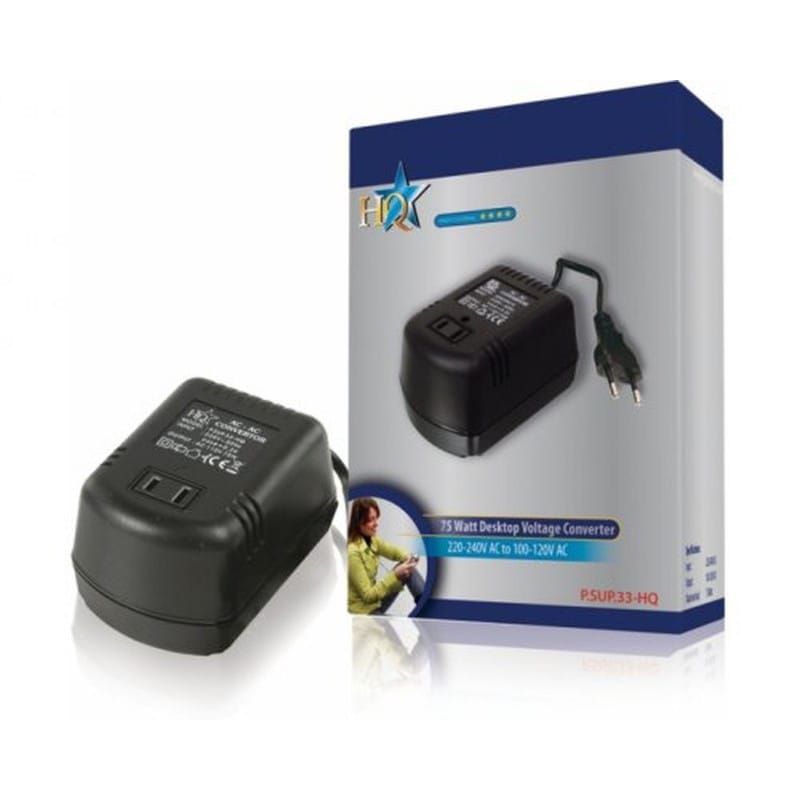 [190660276730] Convertisseur / Transformateur de Tension 230V vers 110V - 75W
