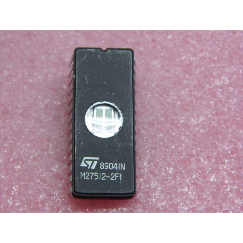 M27512-2F1 / M27512-2 F1 - Mémoire EPROM UV CMOS 512 Kilobits (64K x 8) CDIP-28 avec Fenêtre