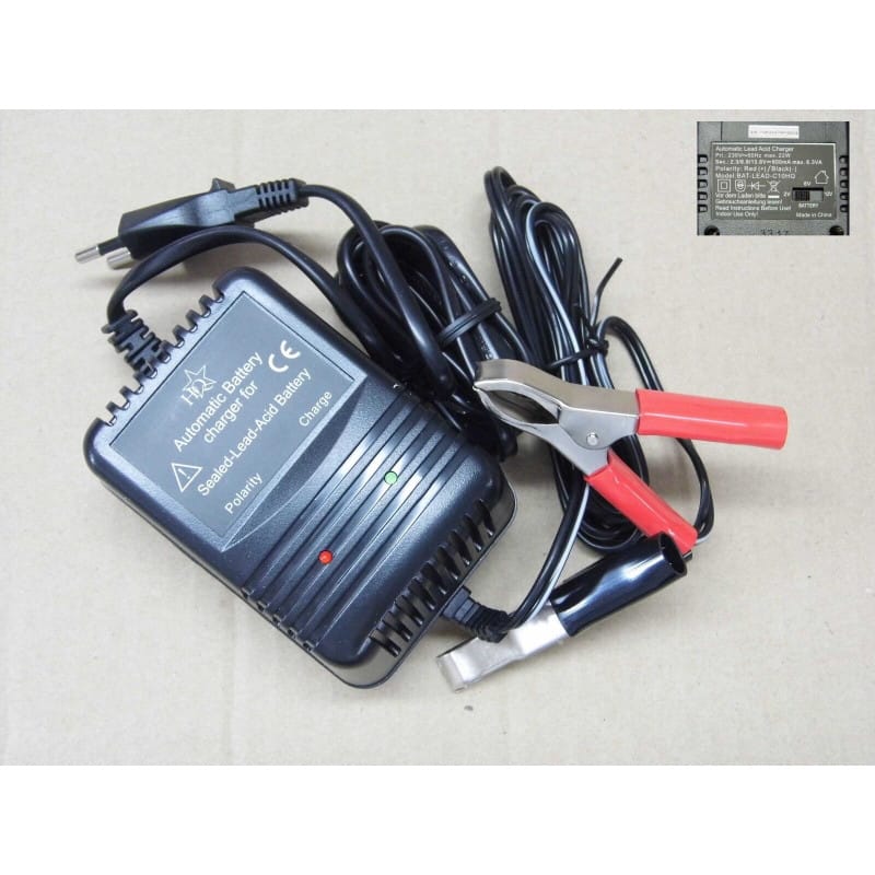 [190352204157] Chargeur intelligent automatique pour batteries au Plomb (2V / 6V / 12V)