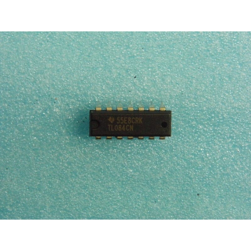 Lot x2 : TL084CN / TL 084 CN - Quadruple Amplificateur Opérationnel à Entrée JFET DIP-14