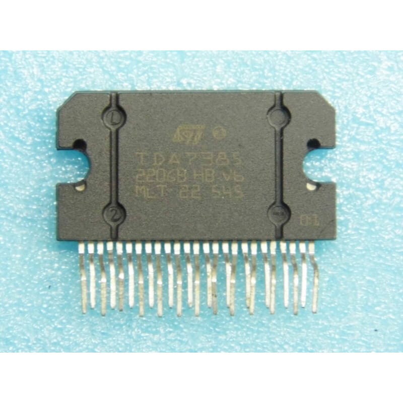 TDA7385 / TDA 7385 - Amplificateur Audio Quadruple Pont (4 x 30W / 4 x 42W Max) pour Autoradio Flexiwatt-25