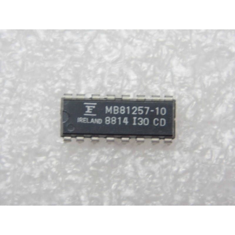 Lot de 5 × MB81257-10 / MB 81257-10 - Mémoire RAM Dynamique (DRAM) 256K × 1 Bit DIP-16