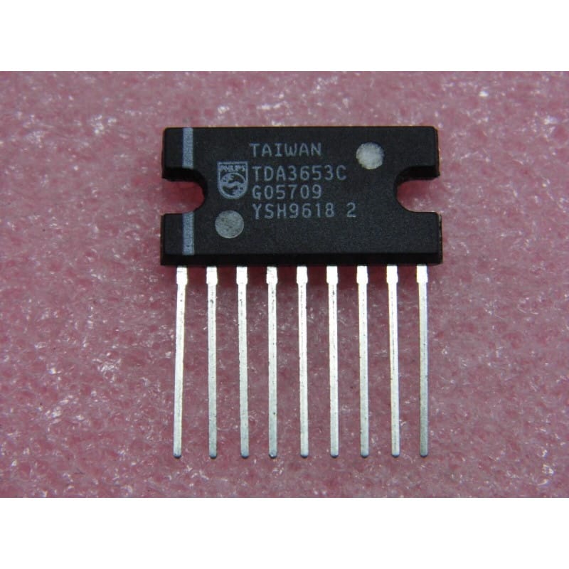 TDA3653C / TDA 3653 C - Circuit de Déviation Verticale et de Protection 90° SIL-9