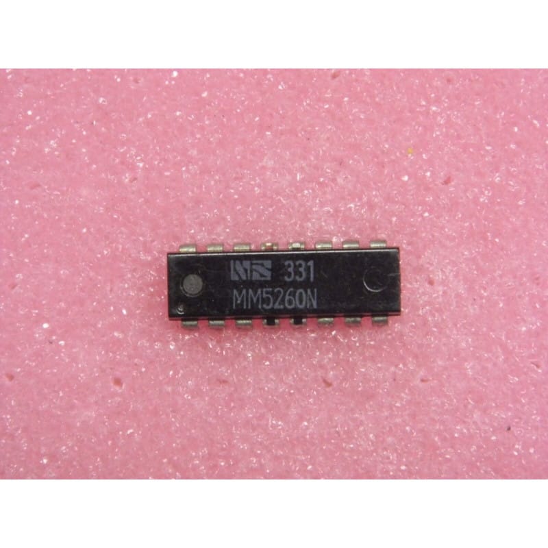 MM5260N / MM 5260 N - Mémoire RAM Dynamique (DRAM) 1024 x 1-bit avec Sortie 3-state DIP-16