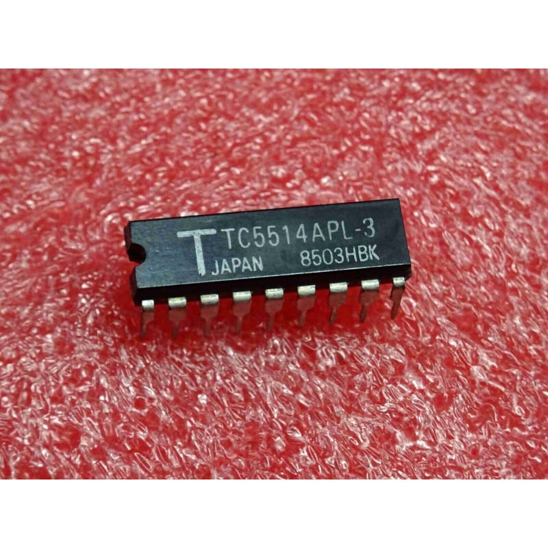 TC5514APL-3 (Toshiba) - Mémoire SRAM CMOS 1K x 4 bits (Boîtier DIP-18)