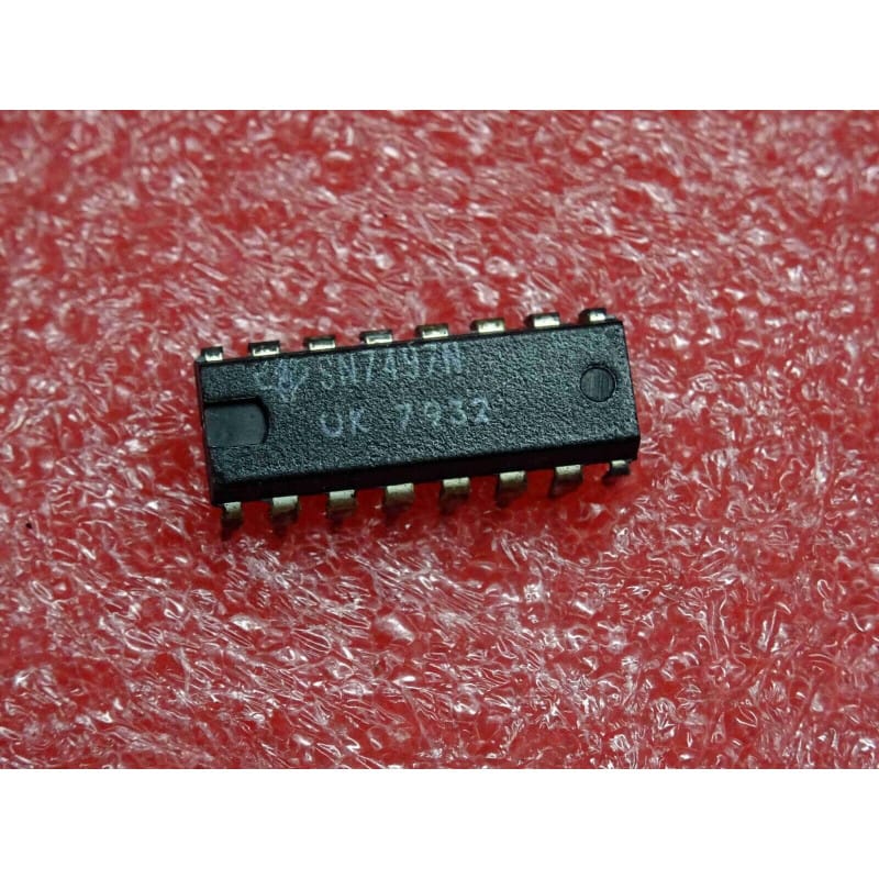 SN7497N (Texas Instruments) - Multiplicateur de Fréquence Binaire Synchrone 6 bits (Boîtier DIP)