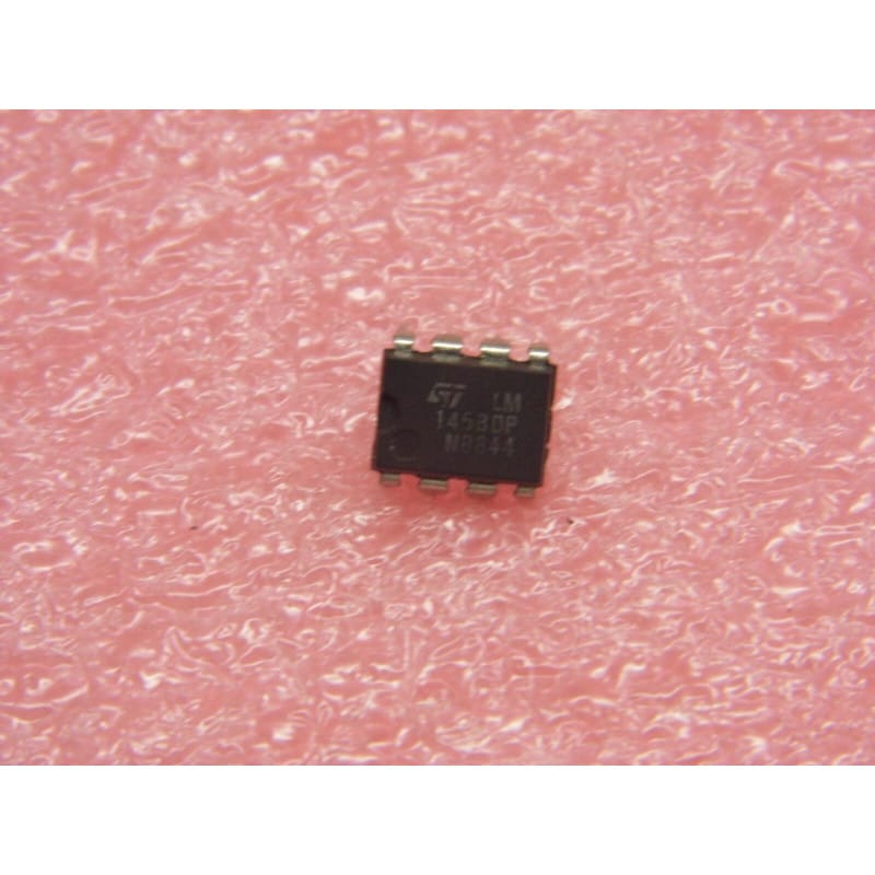 LM1458DP (STMicroelectronics) - Double Amplificateur Opérationnel (Boîtier DIP-8)