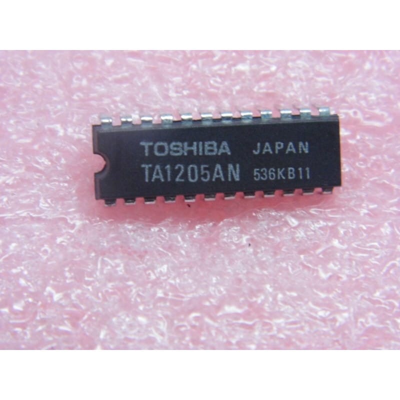 TA1205AN (Toshiba) - Circuit Intégré de Traitement Vidéo / Signal (Boîtier DIP-24)