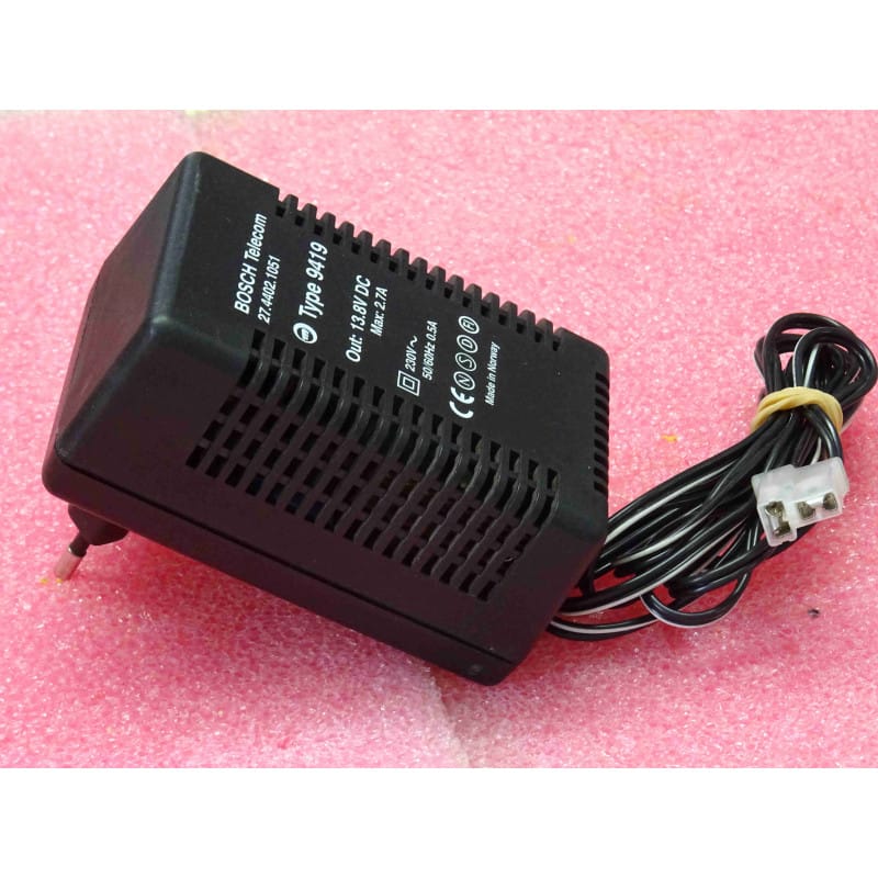 Alimentation Mascot 9419 (27.4402.1051) - 13.8V / 2.7A - Chargeur professionnel Tenovis/Bosch